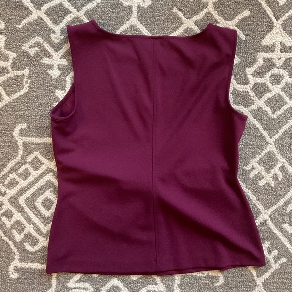 ANN TAYLOR blouse deep pink maroon . Size M. - Picture 4 of 9